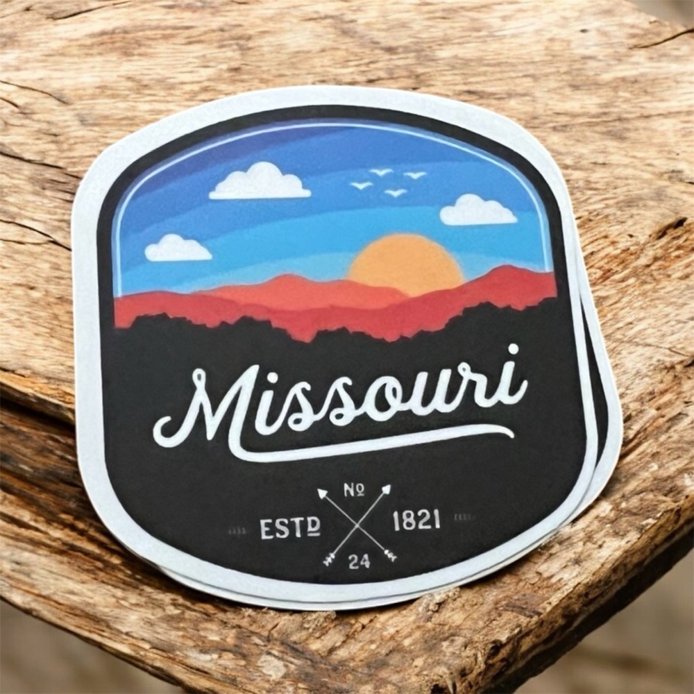 Missouri Matte Finish PVC Removable Waterproof Decor Accent Sticker